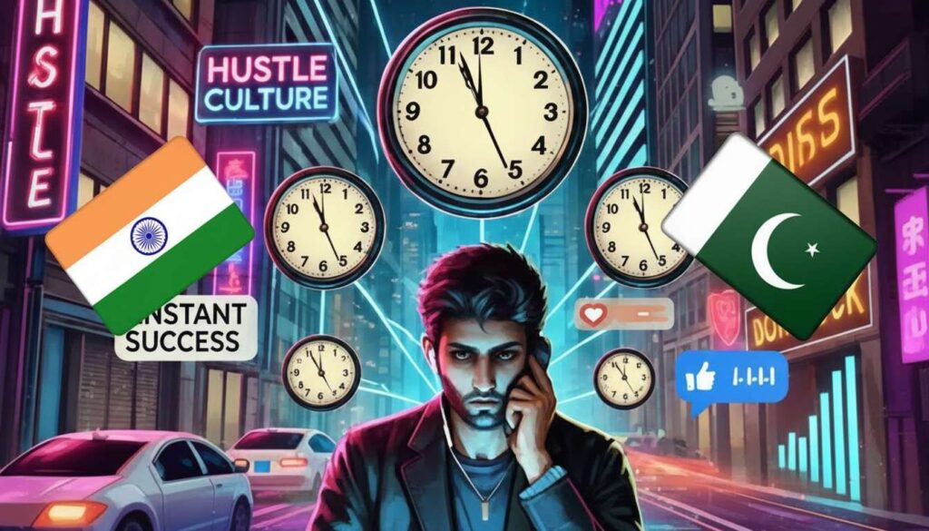 कुछ न करने की कला का प्रतीक: शांत नदी किनारे बैठा व्यक्ति